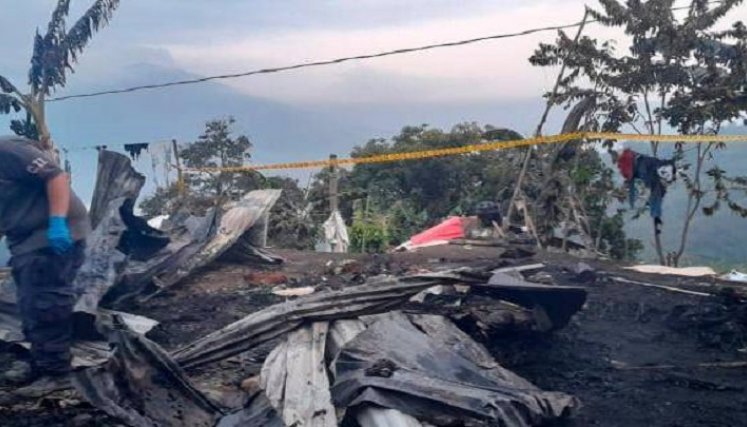 Dos niños murieron tras incendio en su vivienda./Foto: cortesía