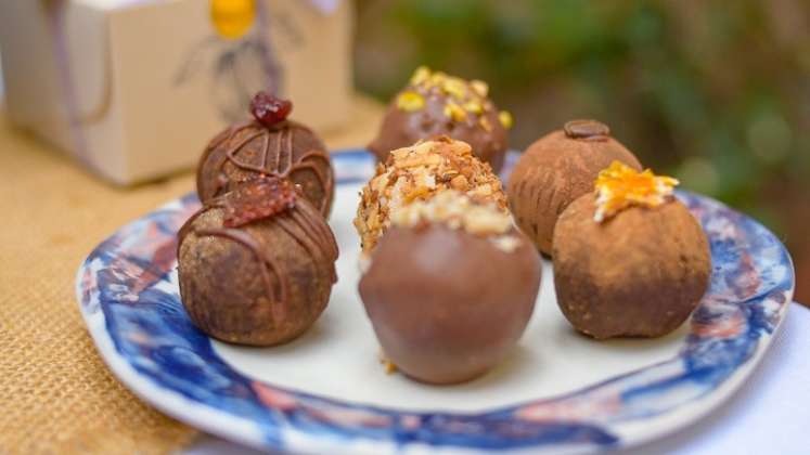 Yéssica Mendoza ofrece las mejores trufas artesanales en Pamplona./ Foto: Marina Ramírez