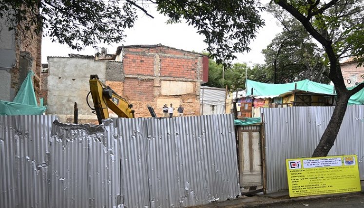 Casa Alemana demolida en el barrio El Páramo. (Foto:Cortesía Corpopatrimonio)