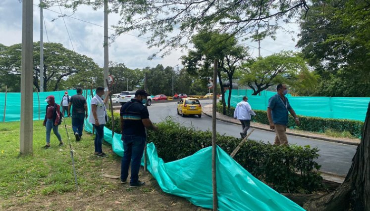 Alcaldía suspende trabajos de embellecimiento de jardines por Corponor