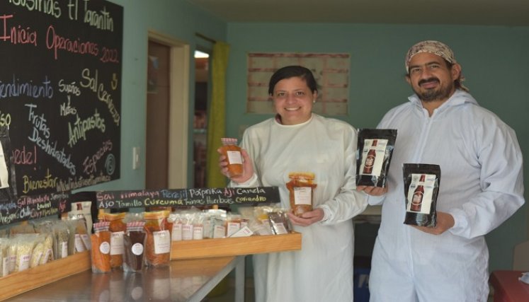 Gustavo Sayago y Marisa Montilla montaron El Tarantín. Dicho emprendimiento dedicado a elaborar producto a base de vegetales y hortalizas de la región. / Foto: Marina Ramírez