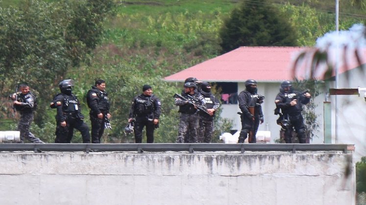 Motín en la cárcel de Ecuador. / Foto: AFP 