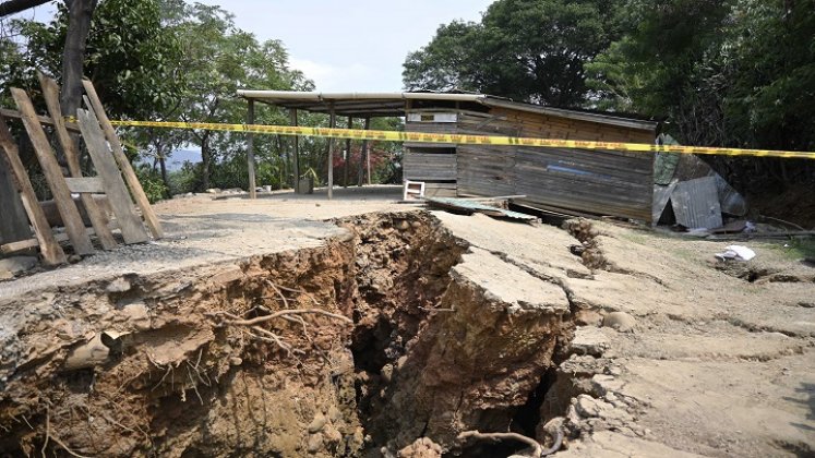 Dos viviendas quedaron destruidas. /FOTO: Jorge Gutiérrez/La Opinión