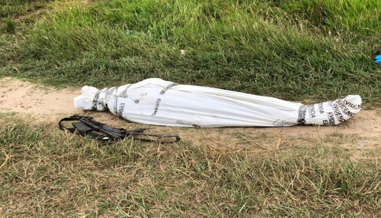 La Policía reveló varias fotos que corresponderían al cuerpo de Juan Larinson Castro, alias 'Matamba', quien se fugó de la cárcel La Picota en marzo de este año. /Colprensa Muerte de alias Matamba en un operativo policial