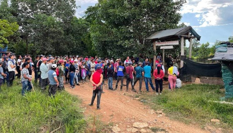 Asonada de cultivadores de coca contra militares en Tibú