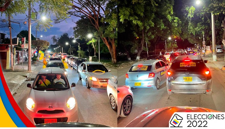 Caravana en apoyo a Rodolfo Hernández en Cúcuta