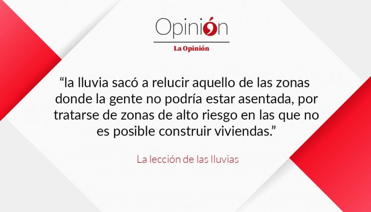 La lección de las lluvias