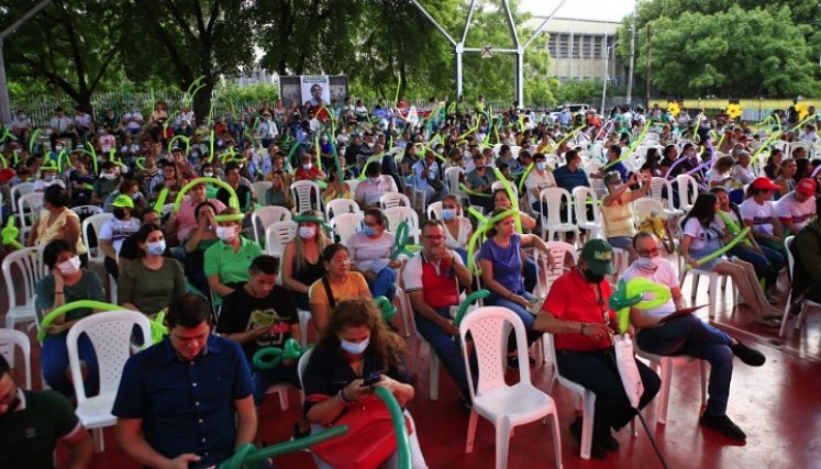 Sergio Fajardo estuvo en Cúcuta presentando su propuesta, en la recta final de la campaña./Foto Juan Pablo Cohen