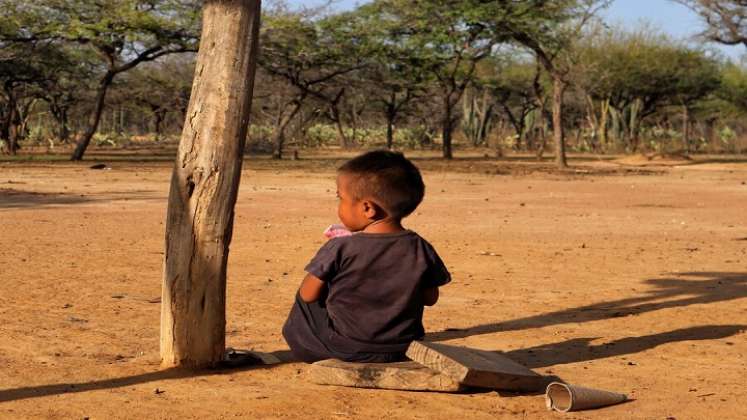 Niños mueren de hambre en la Guajira