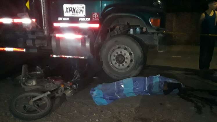 Accidente de tránsito.