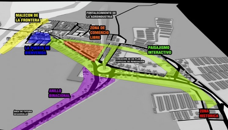 Renovación del portal fronterizo en La Parada. El proyecto se viene diseñando desde hace un año. / Foto: Cortesía / La Opinión 