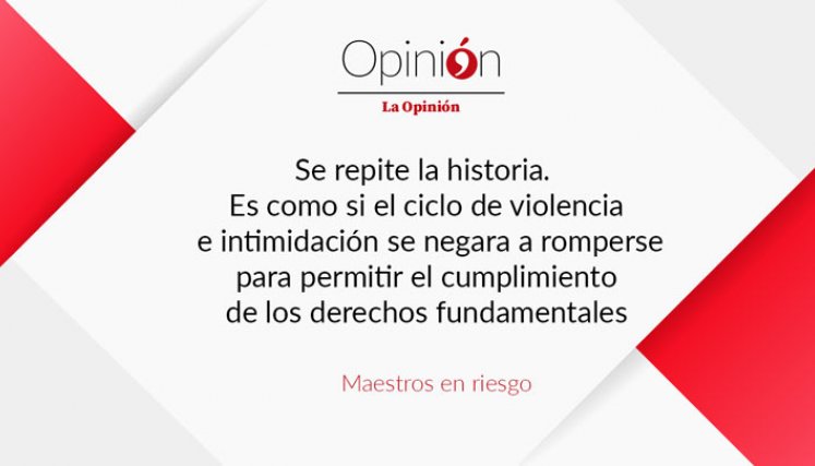 Maestros en riesgo