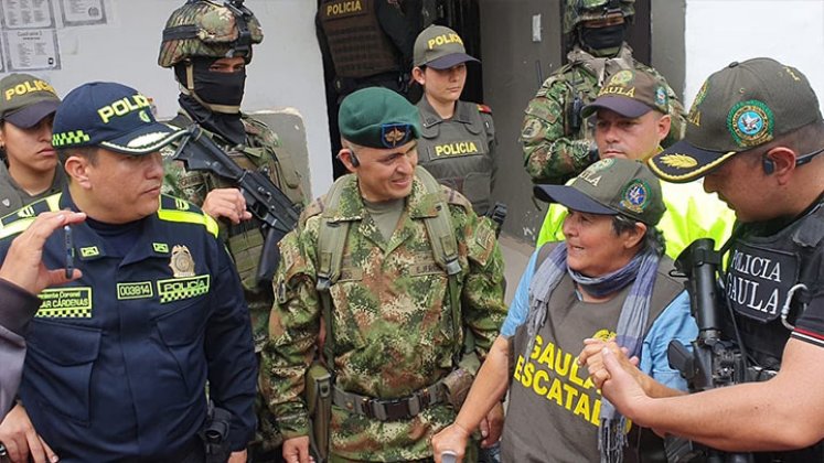 Maestra liberada en zona rural de Ábrego./Foto