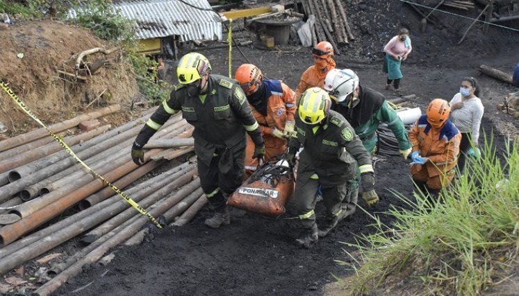 Rescate de minero sin vida.