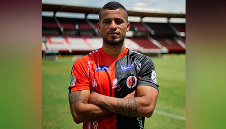 César Carrillo, jugador del Cúcuta Deportivo. 