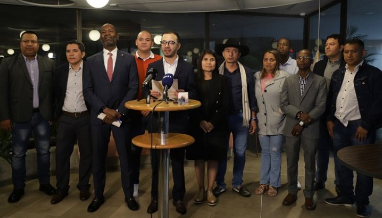 Los representantes de las curules de paz estaban a la espera de la sanción de la ley./Foto Colprensa