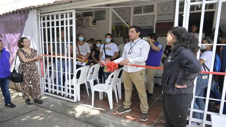 El equipo de la fundación en alianza con el Gobierno Nacional, regional y local apoyan temas de integración. /Foto: Jorge Gutiérrez