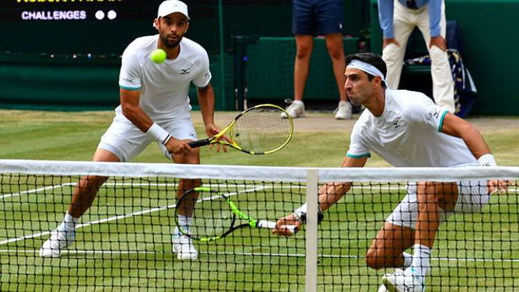 Juan Sebastián Cabal y Robert Faraha, Wimbledon 2019. 