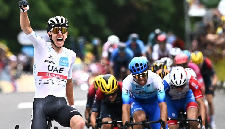 Tadej Pogacar, Tour de Francia 2022. AFP.