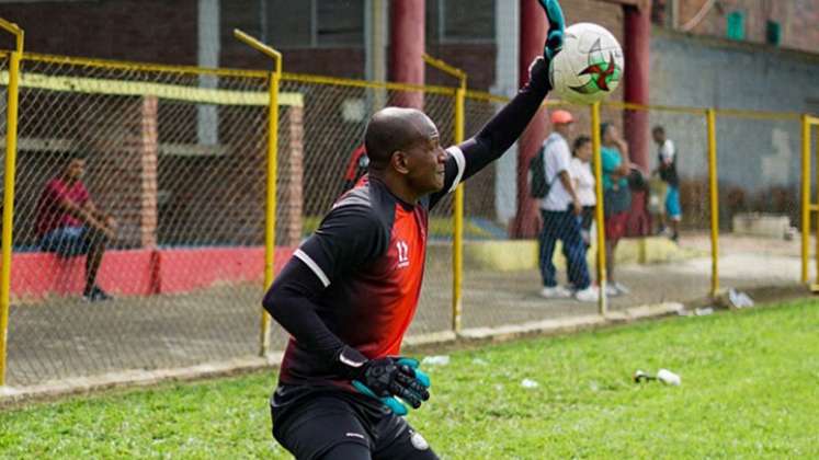 Wilder Mosquera, arquero del Cúcuta Deportivo. 