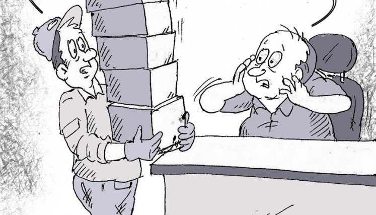 Comerciantes en espera