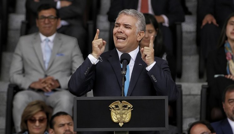 "Yo no me voy a ir del país, yo me quedo en Colombia": Duque./Foto: Colprensa