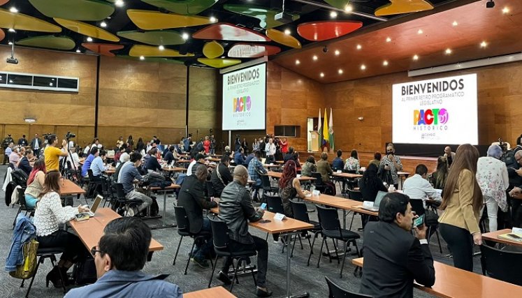 Este martes concluyó el primer retiro programático de la bancada del Pacto Histórico./Foto: Colprensa