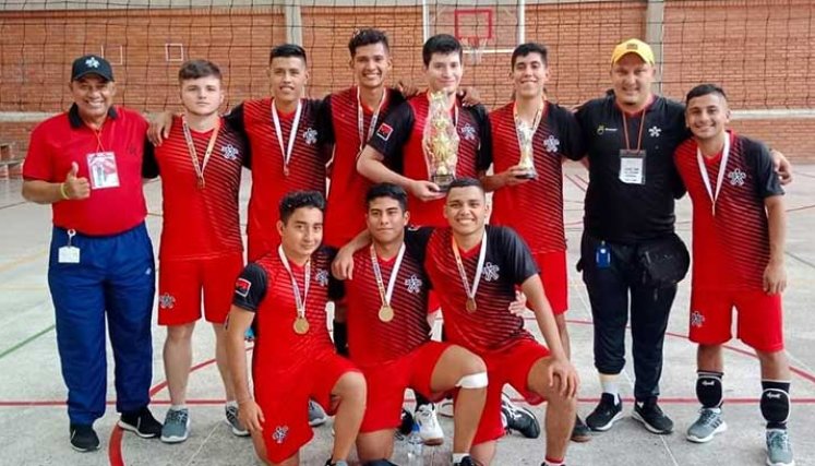 El sexteto de voleibol del Sena Cúcuta se alzó con la medalla de oro