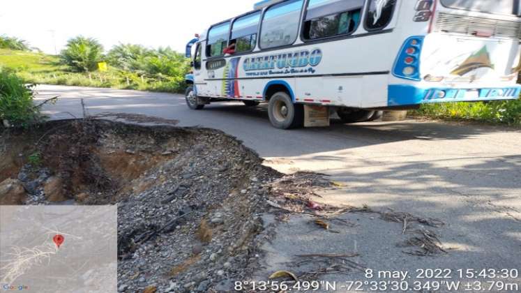 Debido a la ola invernal de los últimos días las arterias viales del corregimiento de Otaré, comprensión rural del municipio de Ocaña, registra deterioro.