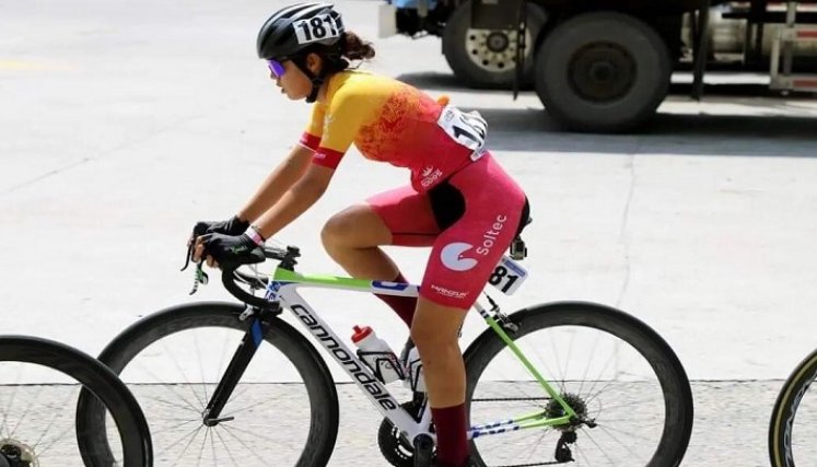 Ciclista Génesis Cortés./Foto: cortesía