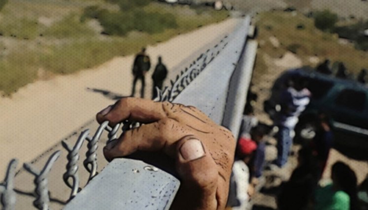 Migrantes iregulares El difícil paso por la frontera entre México y Estados Unidos.
