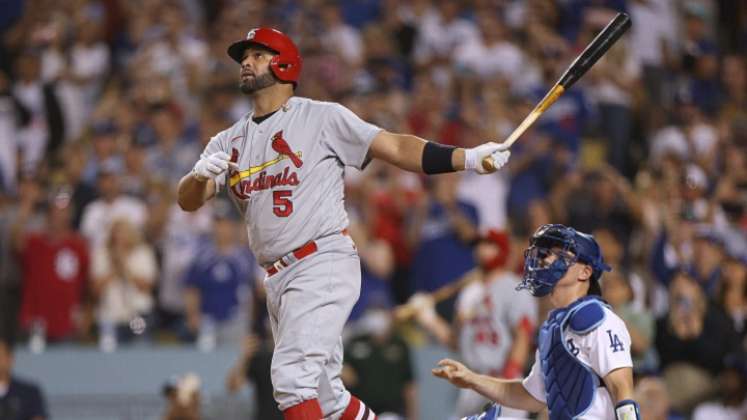 El dominicano Albert Pujols, una de las grandes figuras del béisbol de las Grandes Ligas.