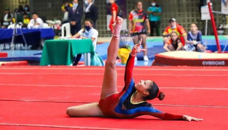 Daira Lamadrid, gimnasta cucuteña que competirá en los Juegos Suramericanos de Paraguay.