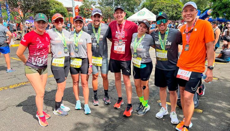 Cucuteños en la maratón de Medellín. 