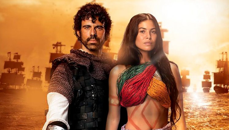 Reina de indias y el conqusitador.