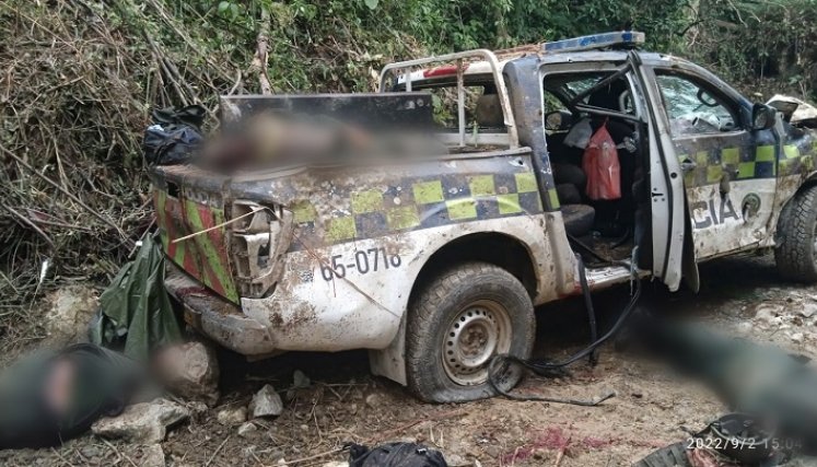 En masacre murieron siete policías en Neiva (Huila)./Foto: Colprensa