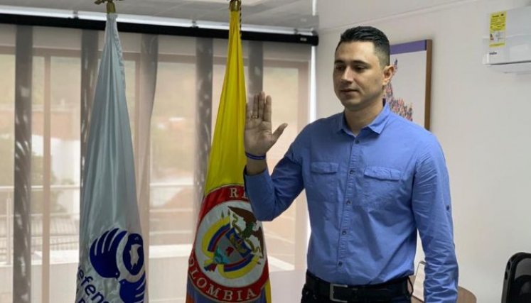 Ever Pallares fue nombrado como nuevo defensor regional del pueblo de Ocaña. /Foto cortesía para La Opinión