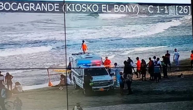 Turista se ahogó en las playas de Bocagrande./Foto: cortesía