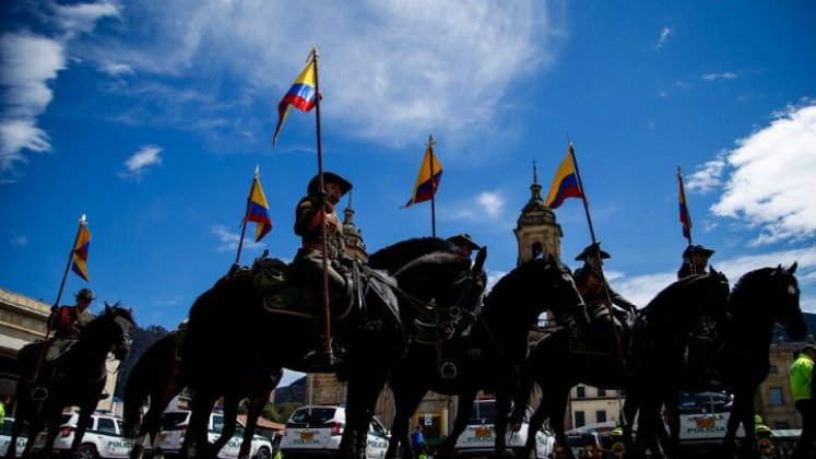 Los caballos que intervienen en manifestaciones quedan con graves heridas./Foto Colprensa