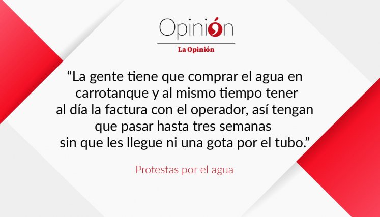 Protestas por el agua