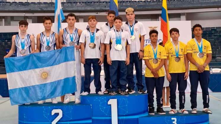 Cucuteños en la selección Colombia de gimnasia. 