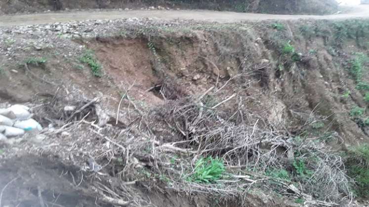 Encendidas se encuentran las alarmas en zona rural de La Playa de Belén debido a la remoción en masa que puede ocasionar una avalancha de grandes proporciones.