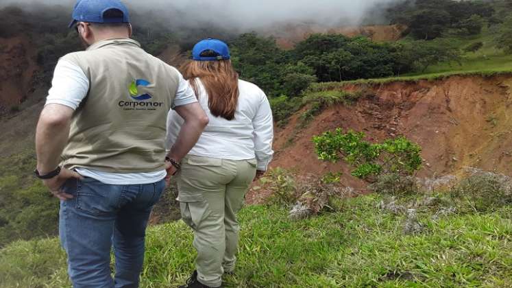 Encendidas se encuentran las alarmas en zona rural de La Playa de Belén debido a la remoción en masa que puede ocasionar una avalancha de grandes proporciones.