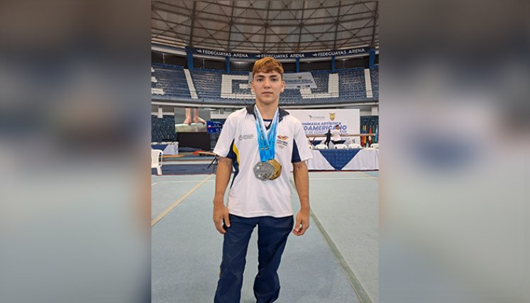 Jorman Álvarez, gimnasta cucuteño./Foto: cortesía