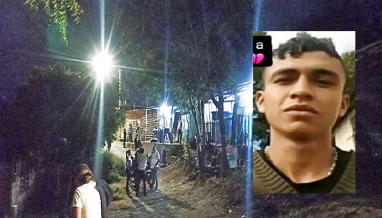 Jainer Páez quedó muerto en el porche de una casa donde intentó esconderse.