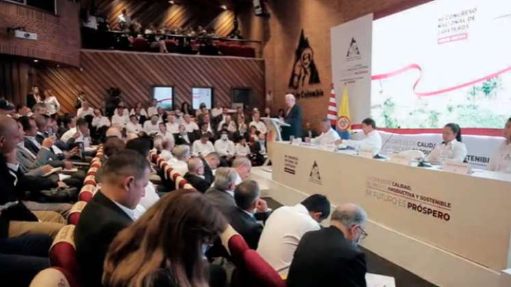 El ministro de Hacienda y Crédito Público José Antonio Ocampo, durante el Congreso Cafetero. / Foto: Cortesía