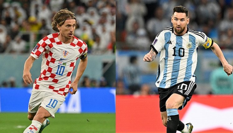 Luka Modric (37 años), Lionel Messi (35 años) dos de las grandes estrellas del Mundial.