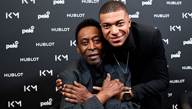Pelé y Mbappé.