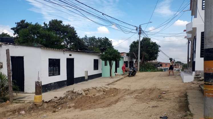 En esta cuadra del barrio El Desierto se presentó el hecho.