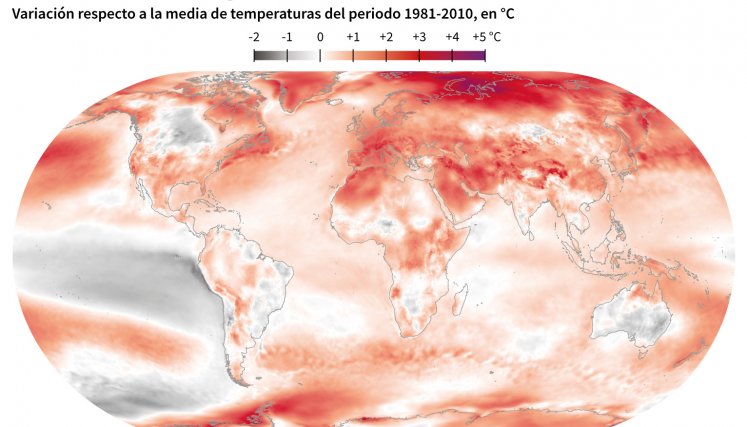 Gráfico temperatura. / AFP